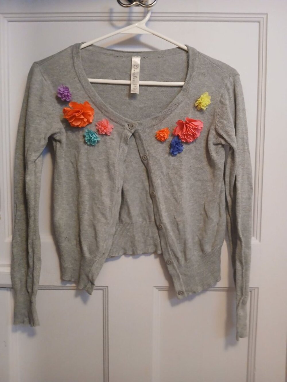 Cherokee M/M 7/8 Girls Gray Sweater